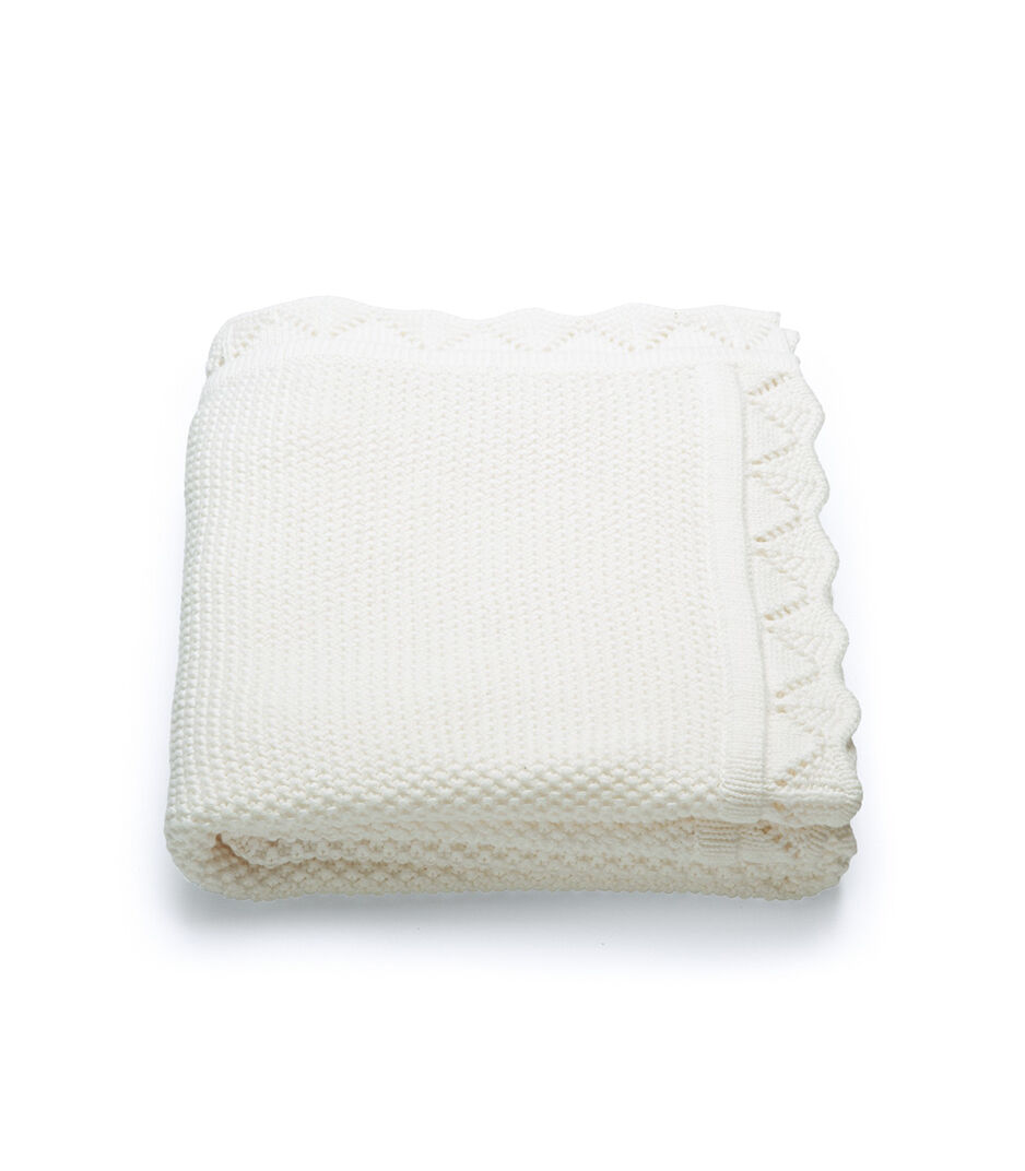 Stokke® 針織毛毯, 經典白色, mainview